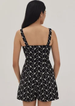 Felice Padded Embroidered Bustier Top