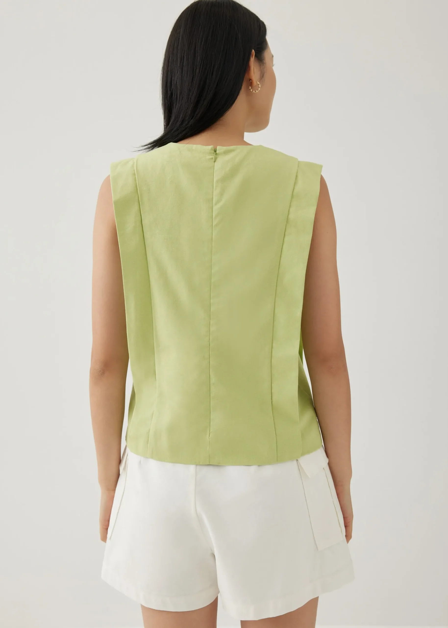 Fenti Linen Shell Top