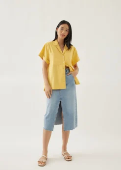 Ferica Linen Boxy Shirt