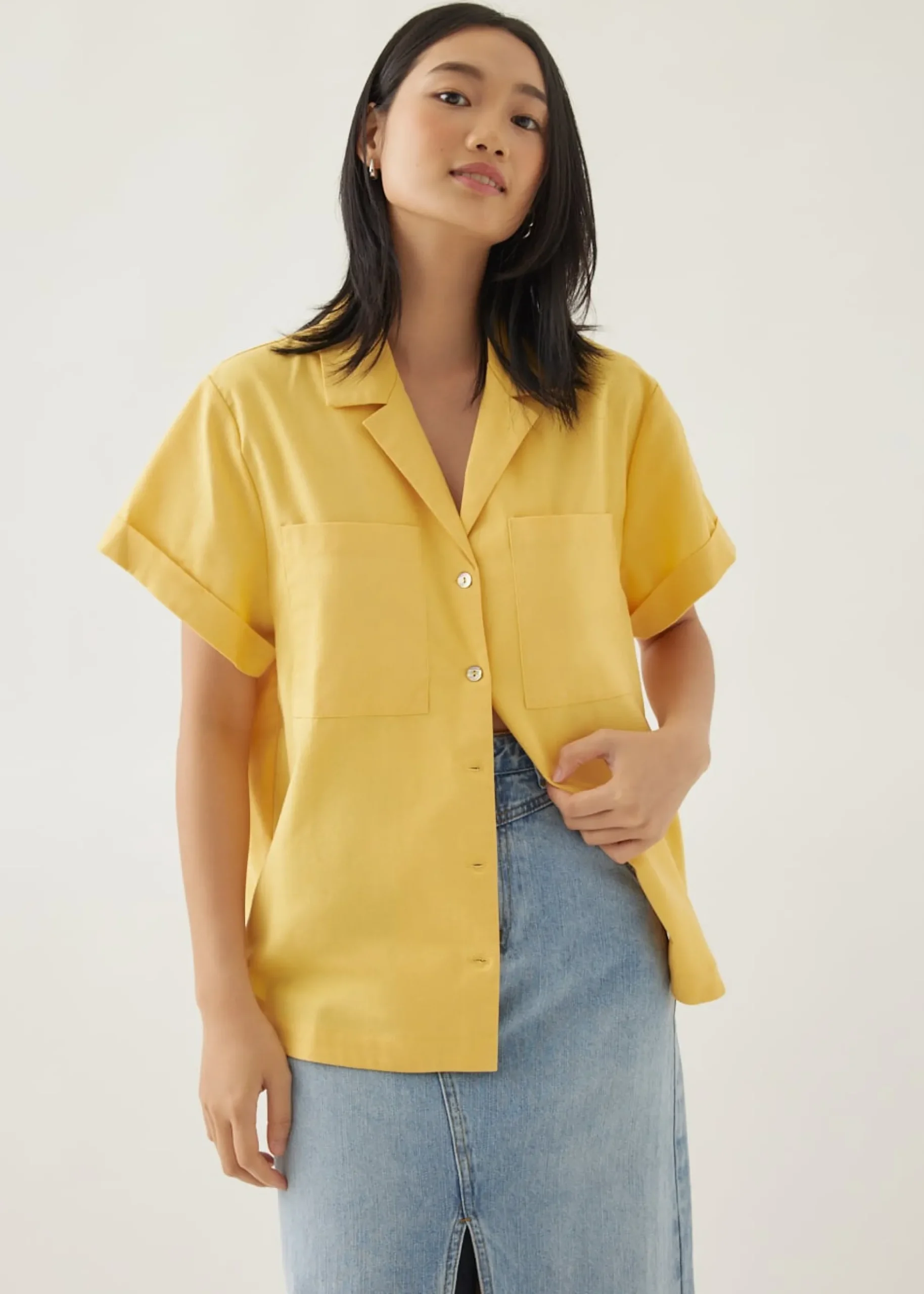 Ferica Linen Boxy Shirt
