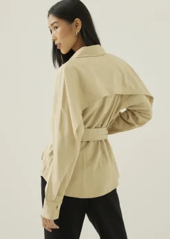 Finley Rayon Trench Shirt