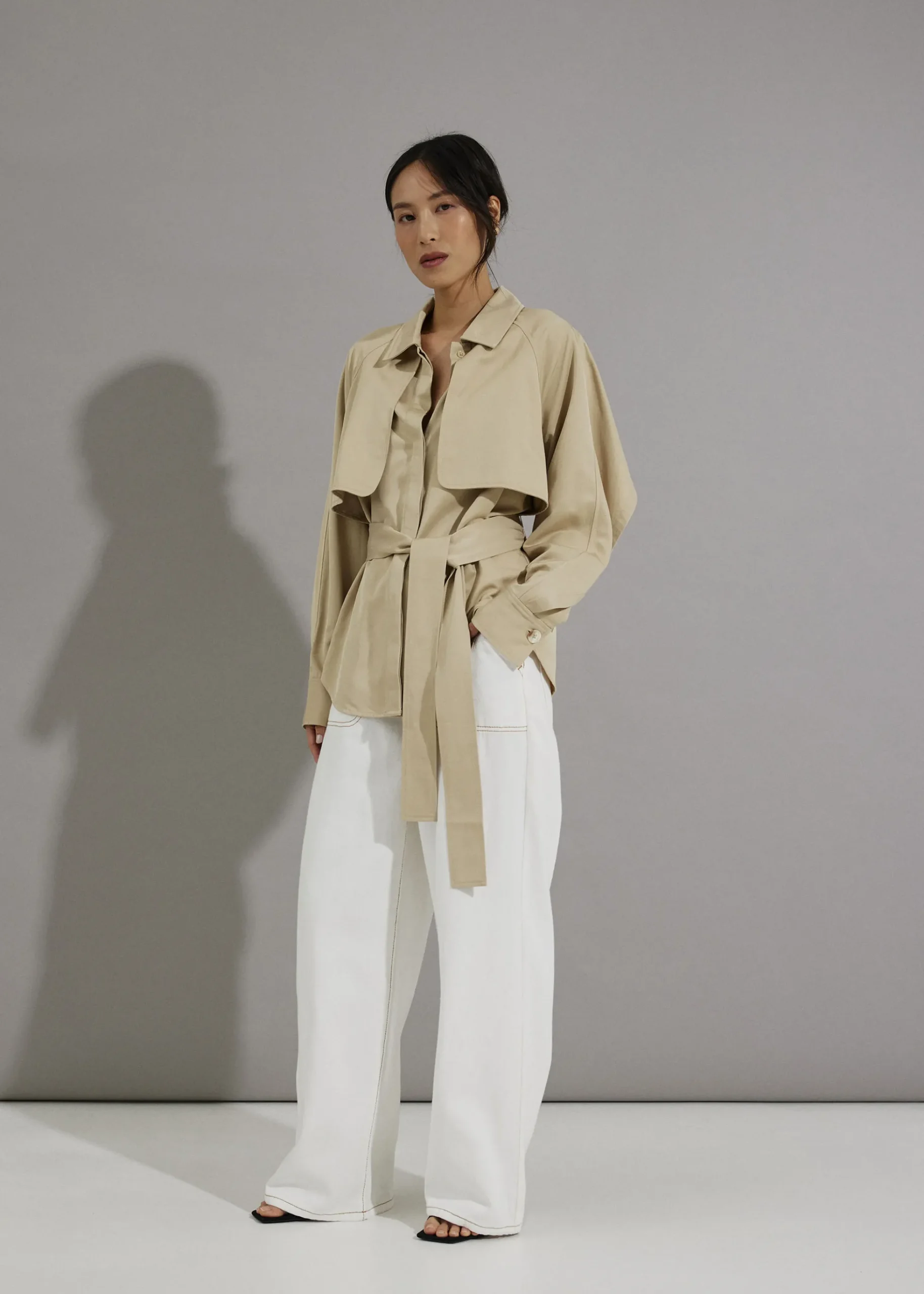 Finley Rayon Trench Shirt