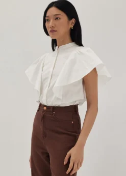 Fiora Flutter Sleeve Shirt