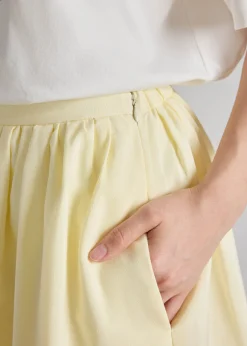 Flare Skirt in Tidal Escape Broderie