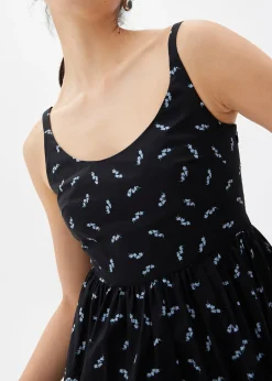Floral Cotton Fit & Flare Midaxi Dress