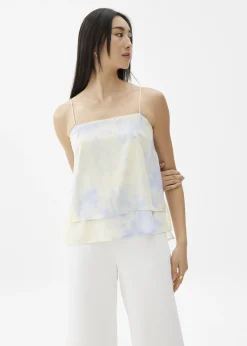 Floral Straight Neck Camisole Top