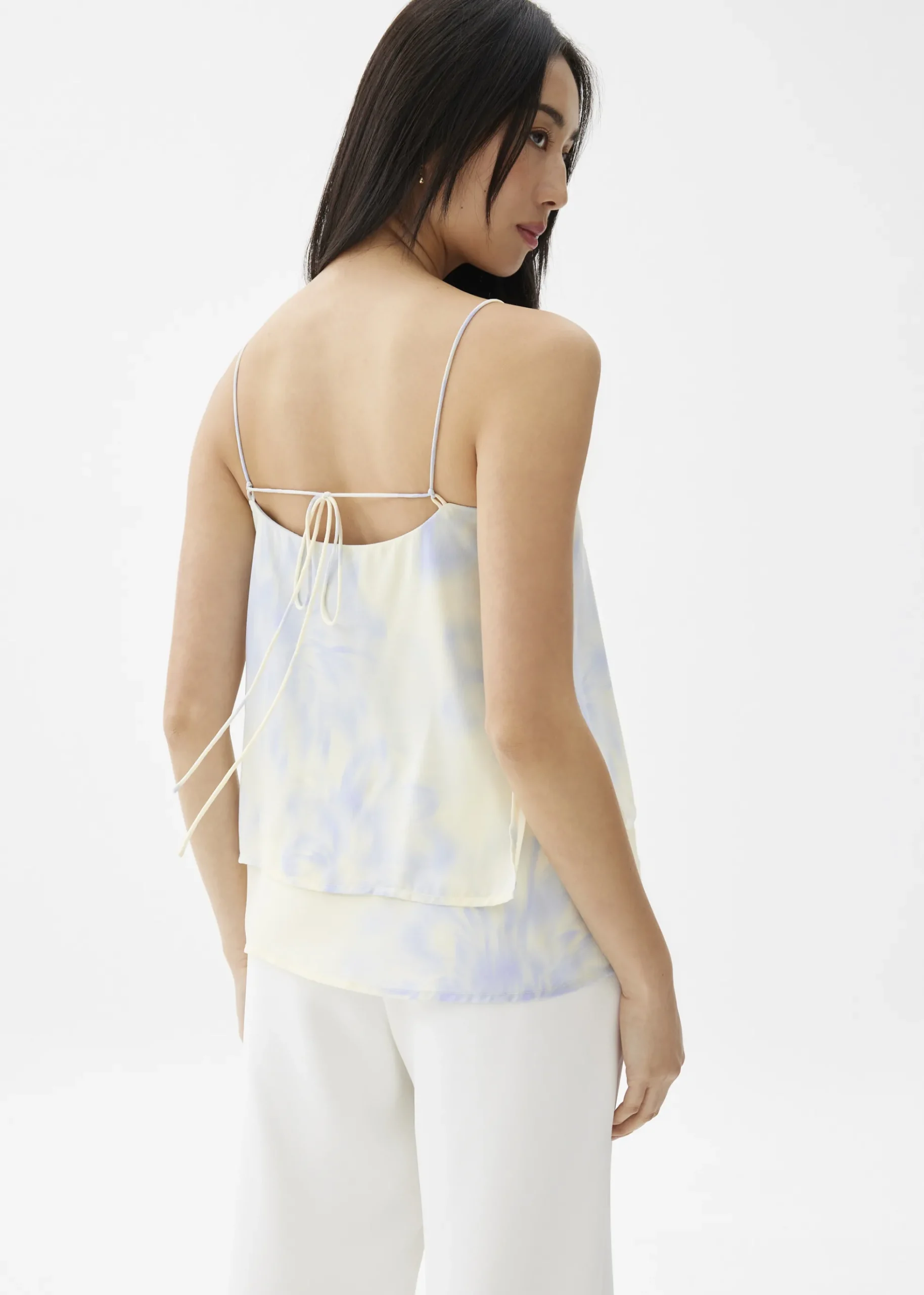 Floral Straight Neck Camisole Top