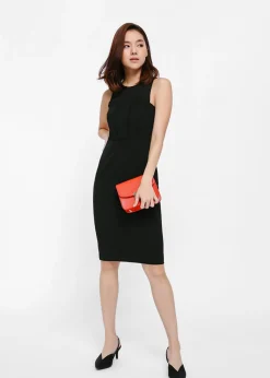 Fodenna Pleat Panel Dress