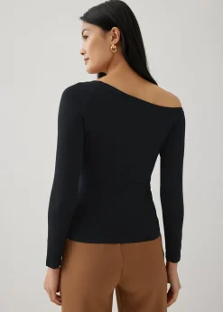Frannie Asymmetric Knit Top