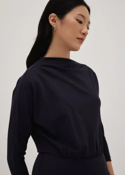 Fritzi High Neck Column Midi Dress