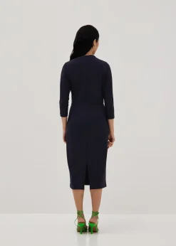 Fritzi High Neck Column Midi Dress