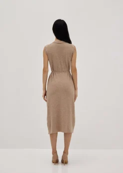 Gabby Collared Knit Midi Dress