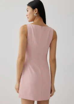 Galilea Boat Neck A-line Mini Dress
