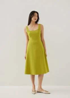 Gemina Jersey Fit & Flare Midi Dress