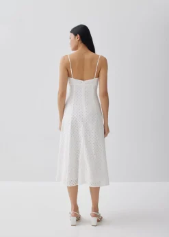 Gertrude Padded Broderie Cut Out Dress
