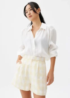 Gingham A-line Shorts