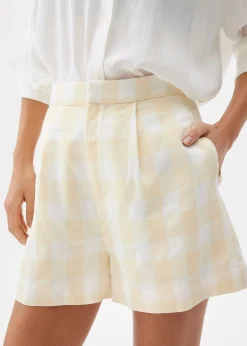 Gingham A-line Shorts