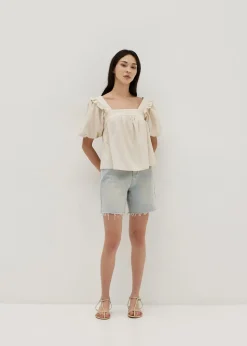 Gisella Cotton Frill Top