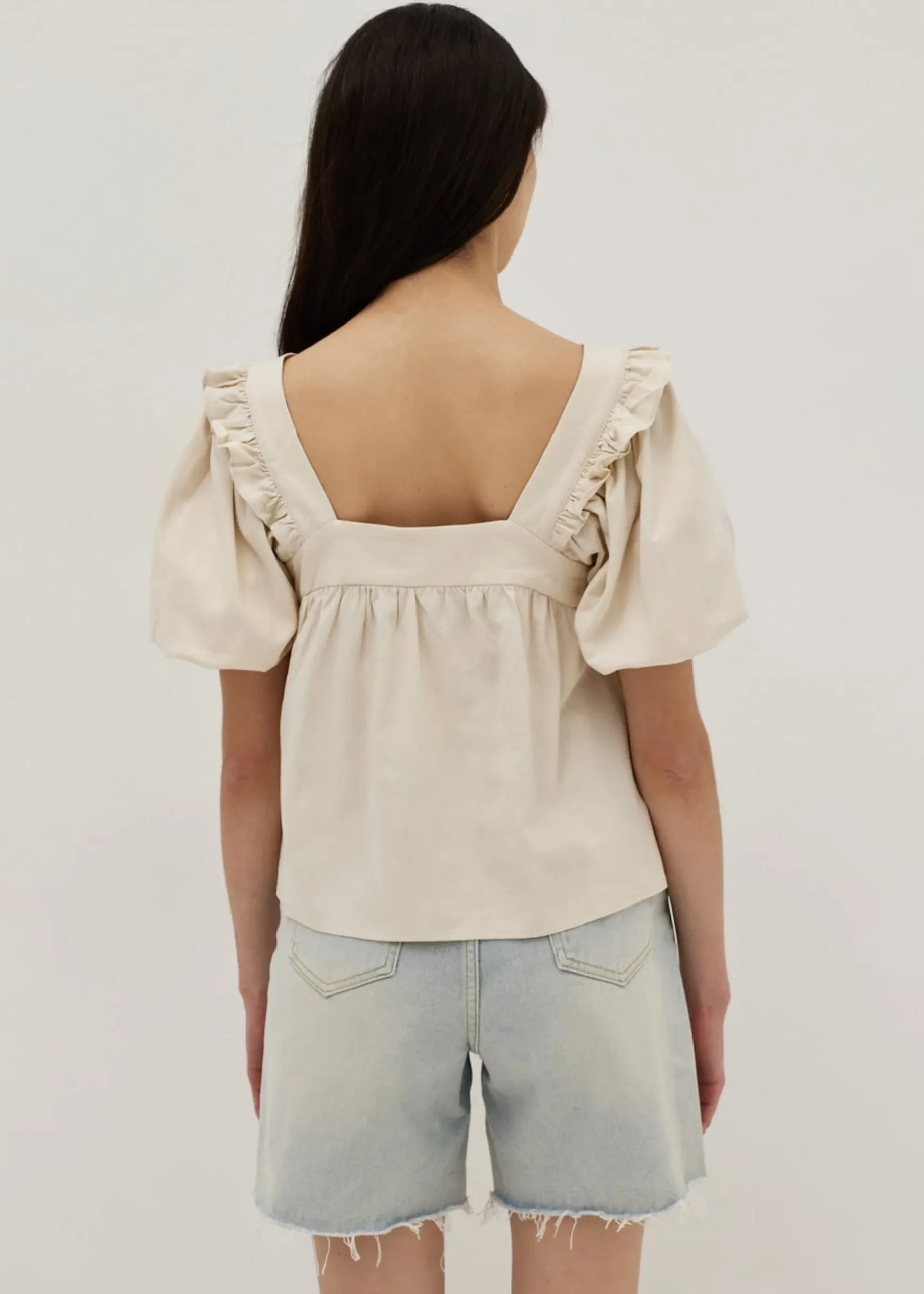 Gisella Cotton Frill Top