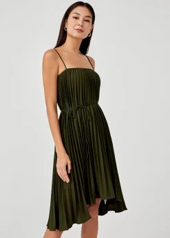 Giulia Sunray Pleated Camisole Dress