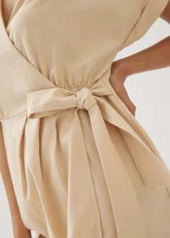Glendale Linen Wrap Dress