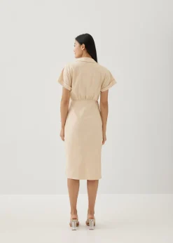 Glendale Linen Wrap Dress