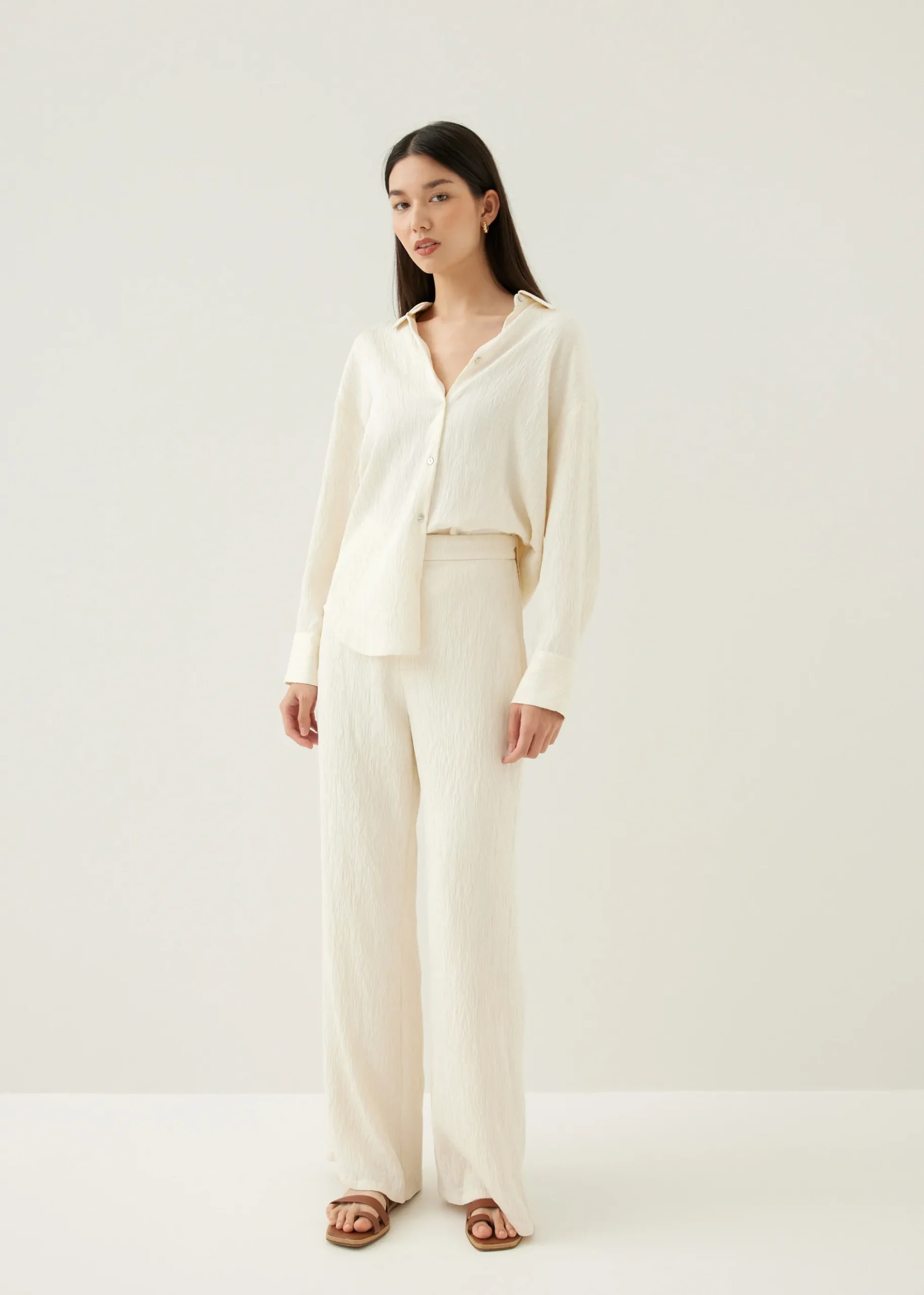 Goldie Textured Collared Shirt