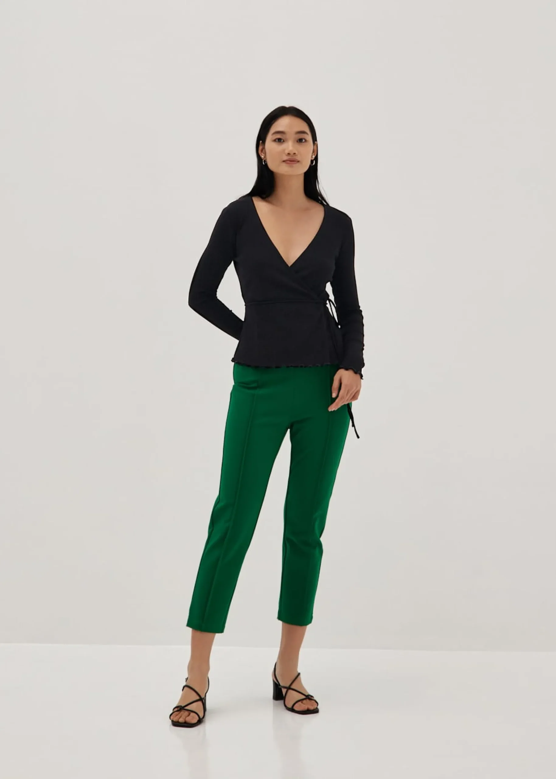 Gracelyn Brushed Ballet Wrap Top