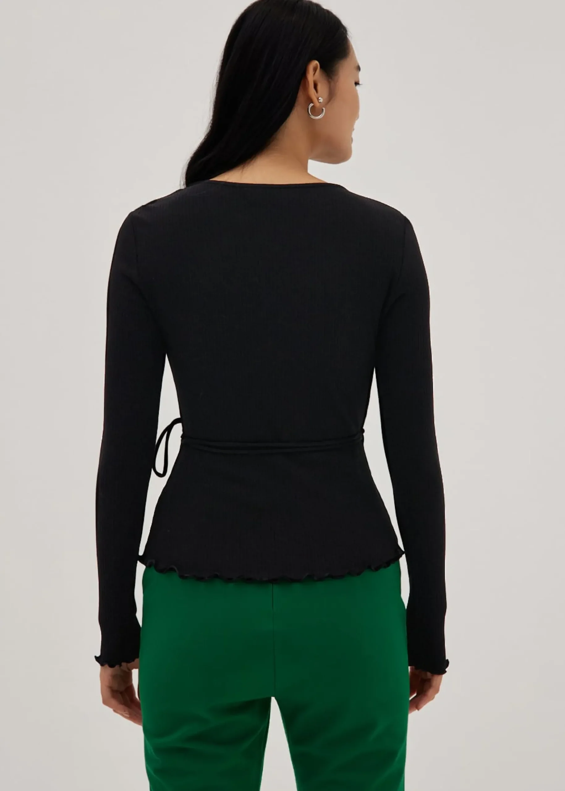Gracelyn Brushed Ballet Wrap Top