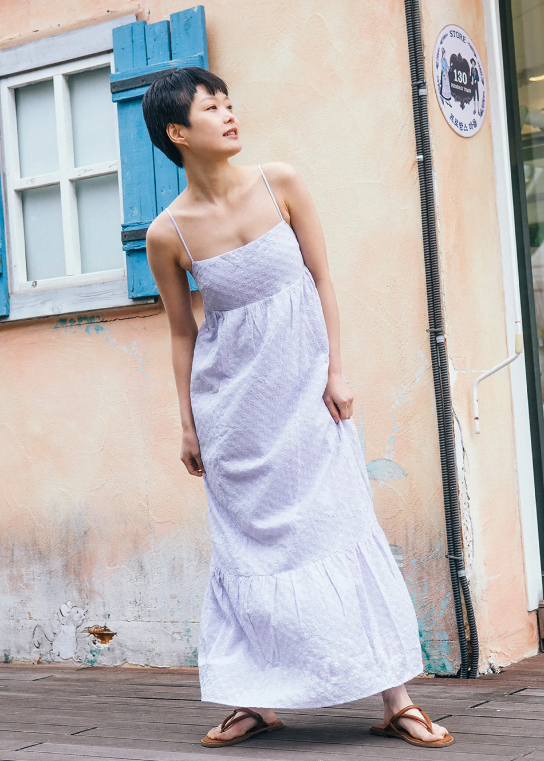 Graciela Padded Broderie Peplum Dress