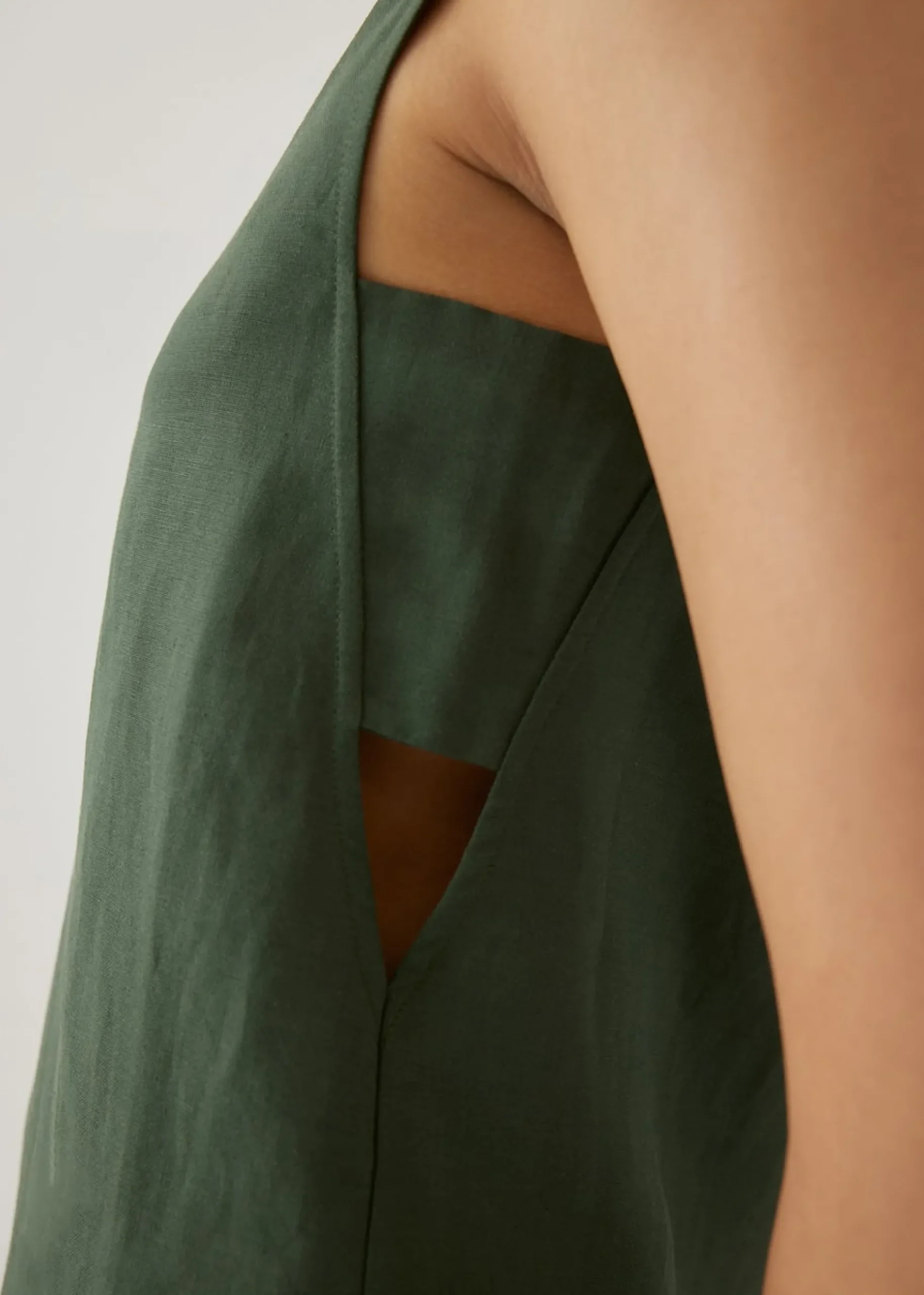 Guinevere Linen Panel Shell Top