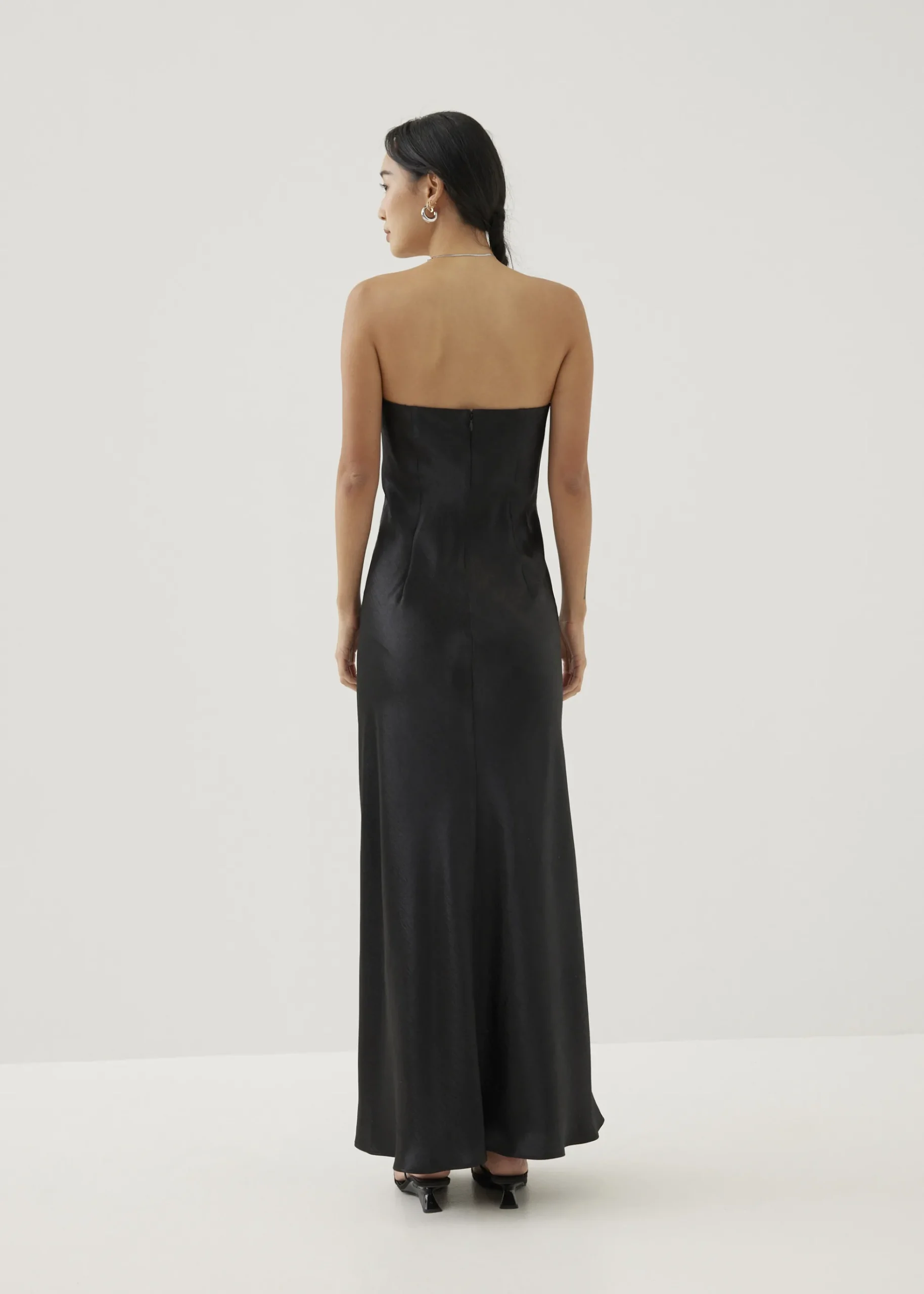 Gwenna Padded Bias Cut Maxi Dress