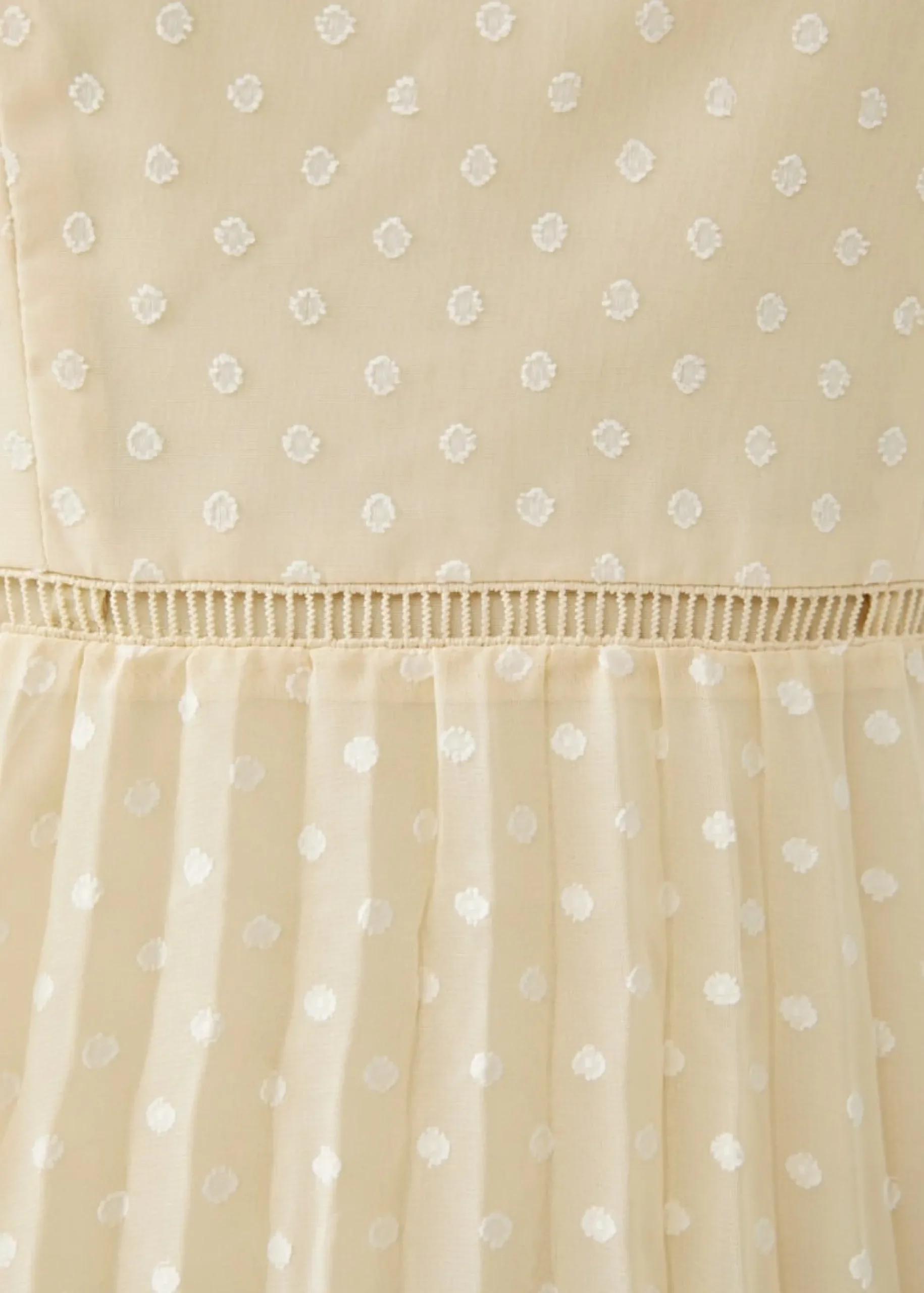 Hailey Pleated Dobby Dot Camisole Dress