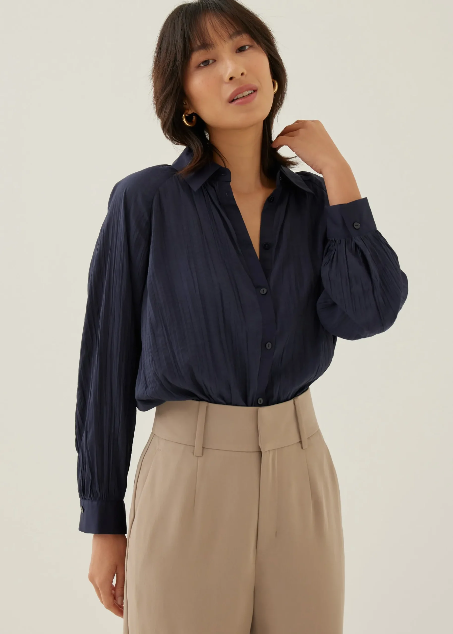 Halsey Textured Relaxed Shirt