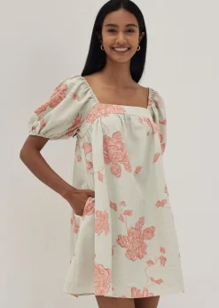 Harlan Puff Sleeve Dress in Prosperous Blooms