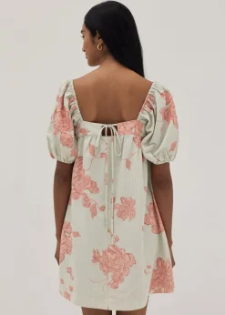 Harlan Puff Sleeve Dress in Prosperous Blooms