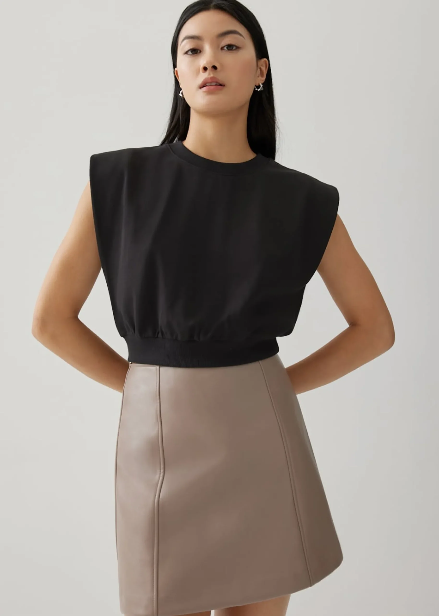 Harlene Elasticated Crop T-shirt