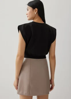 Harlene Elasticated Crop T-shirt