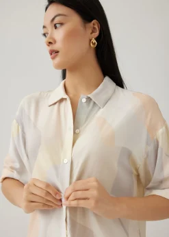 Helene Relaxed Button Down Shirt in Simple Pleasures