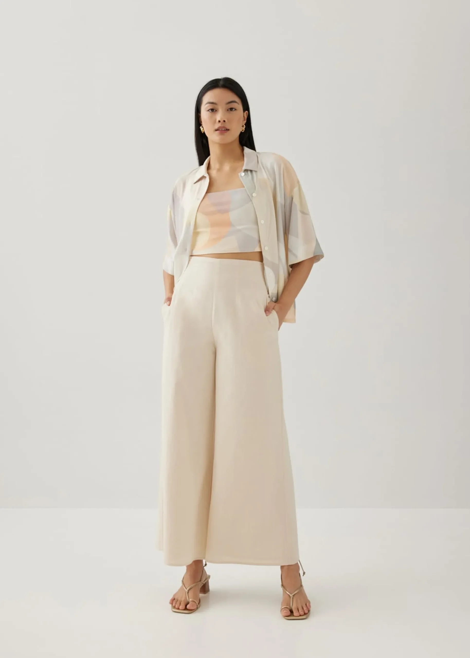 Helene Relaxed Button Down Shirt in Simple Pleasures