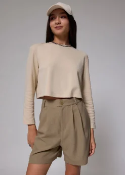 High Waist A-line Shorts