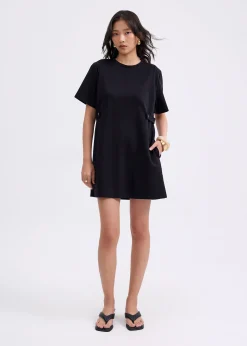 Hyacinth Round Neck A-line Mini Dress