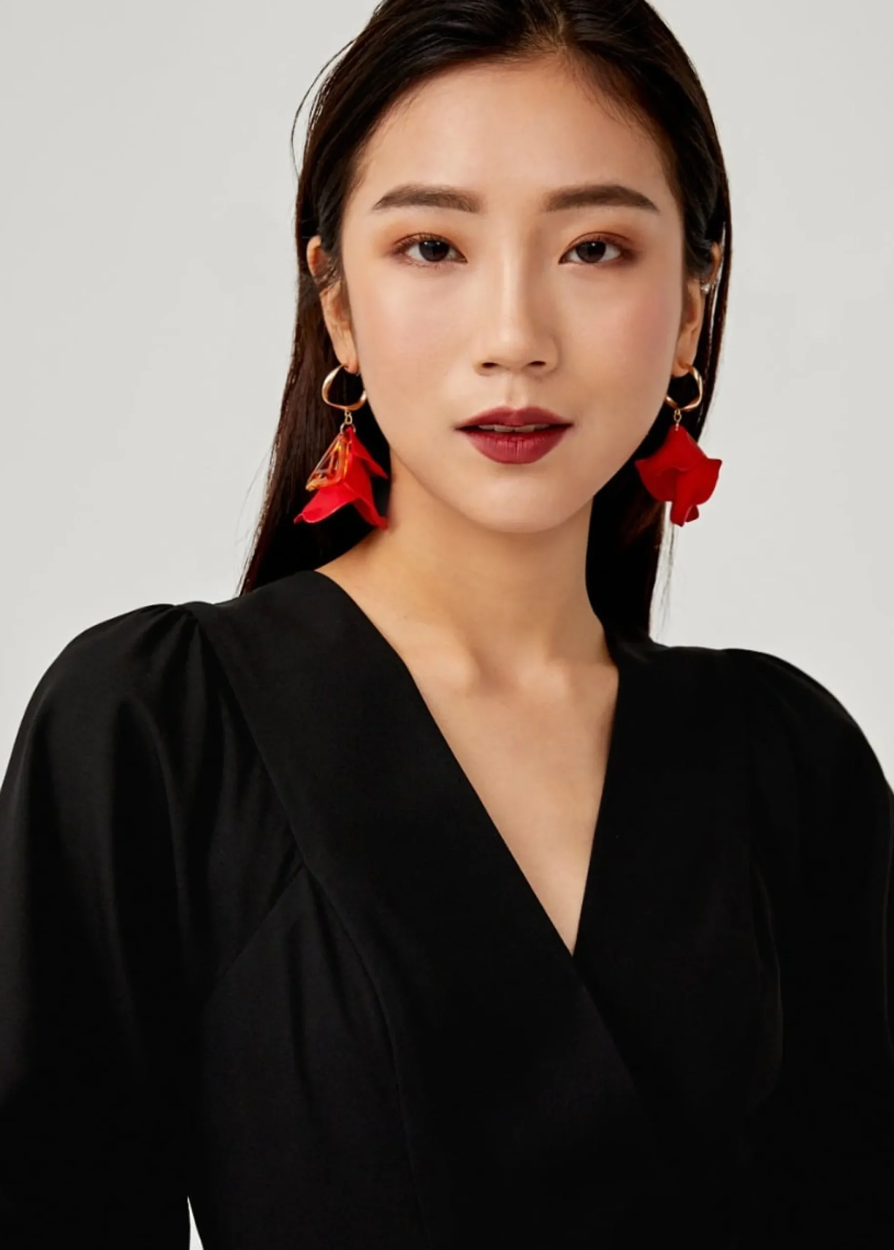 Hyacynthe Puff Sleeve Midi Dress