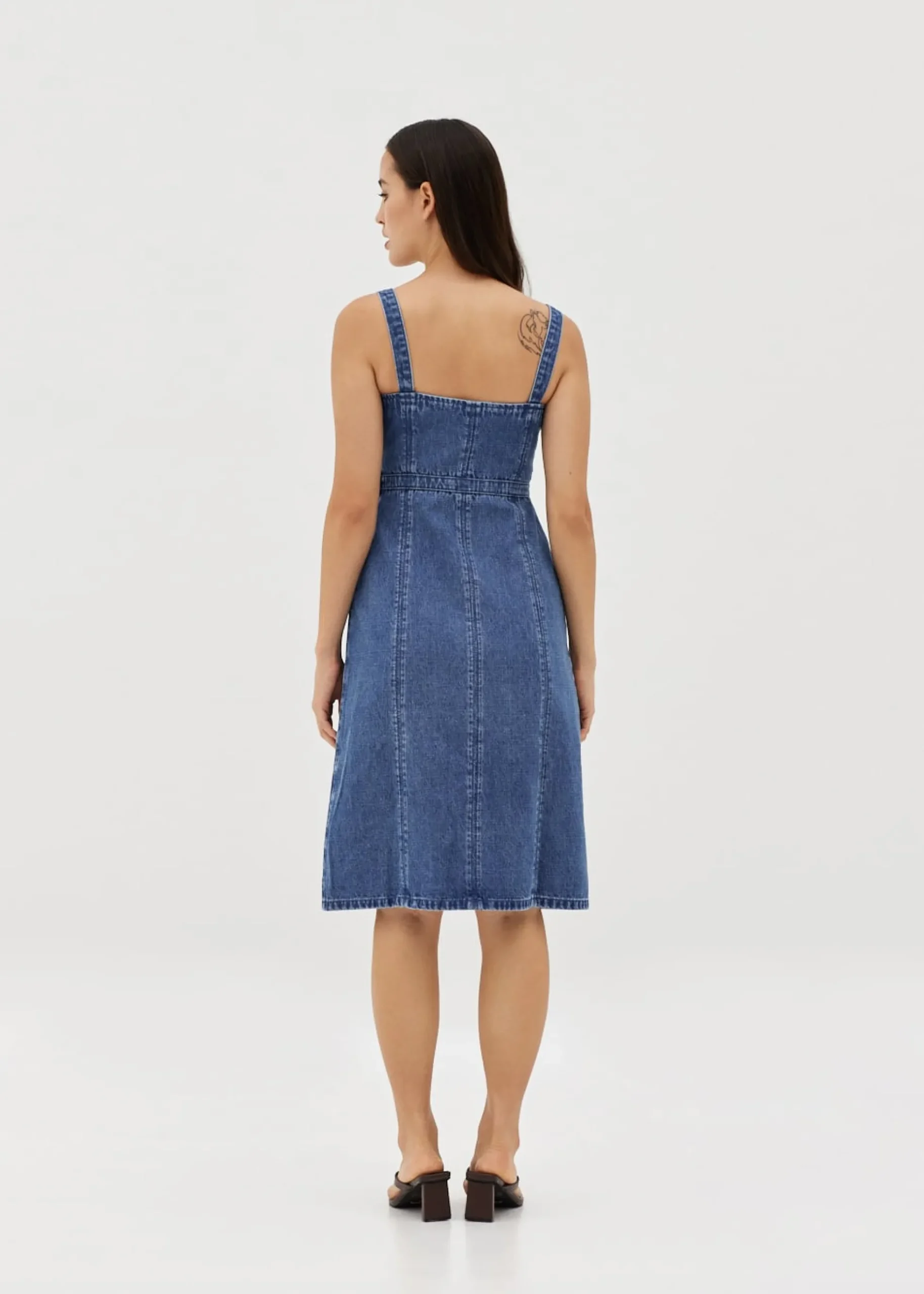 Irise Denim Panelled Pinafore