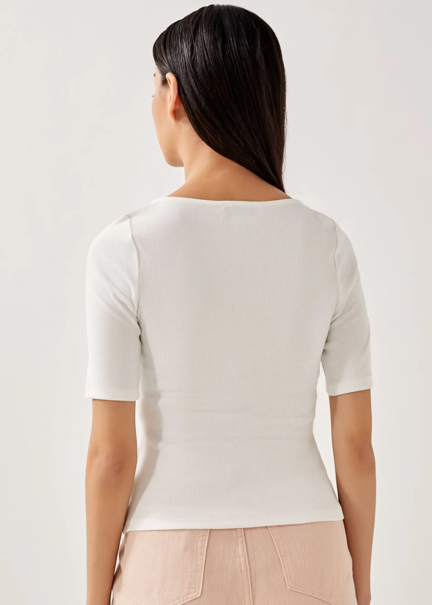 Isella Ribbed Knot Twist Top