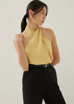 Isidra Satin Halter Top