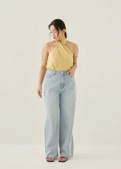 Isidra Satin Halter Top