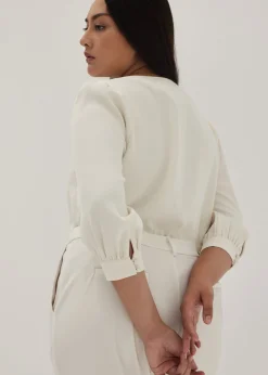 Izzie V-neck Puff Sleeve Blouse