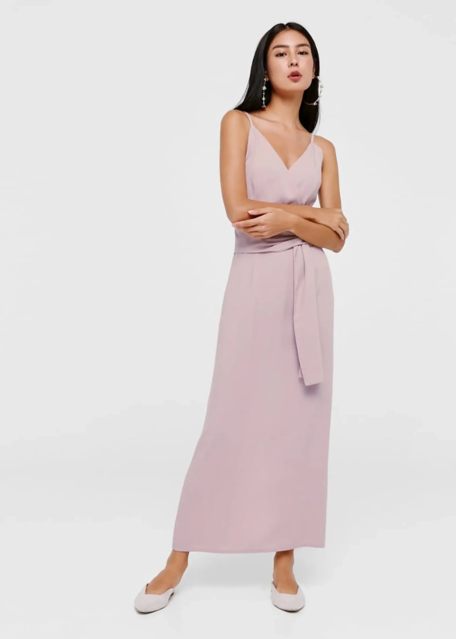 Jada Tie Front Maxi Dress