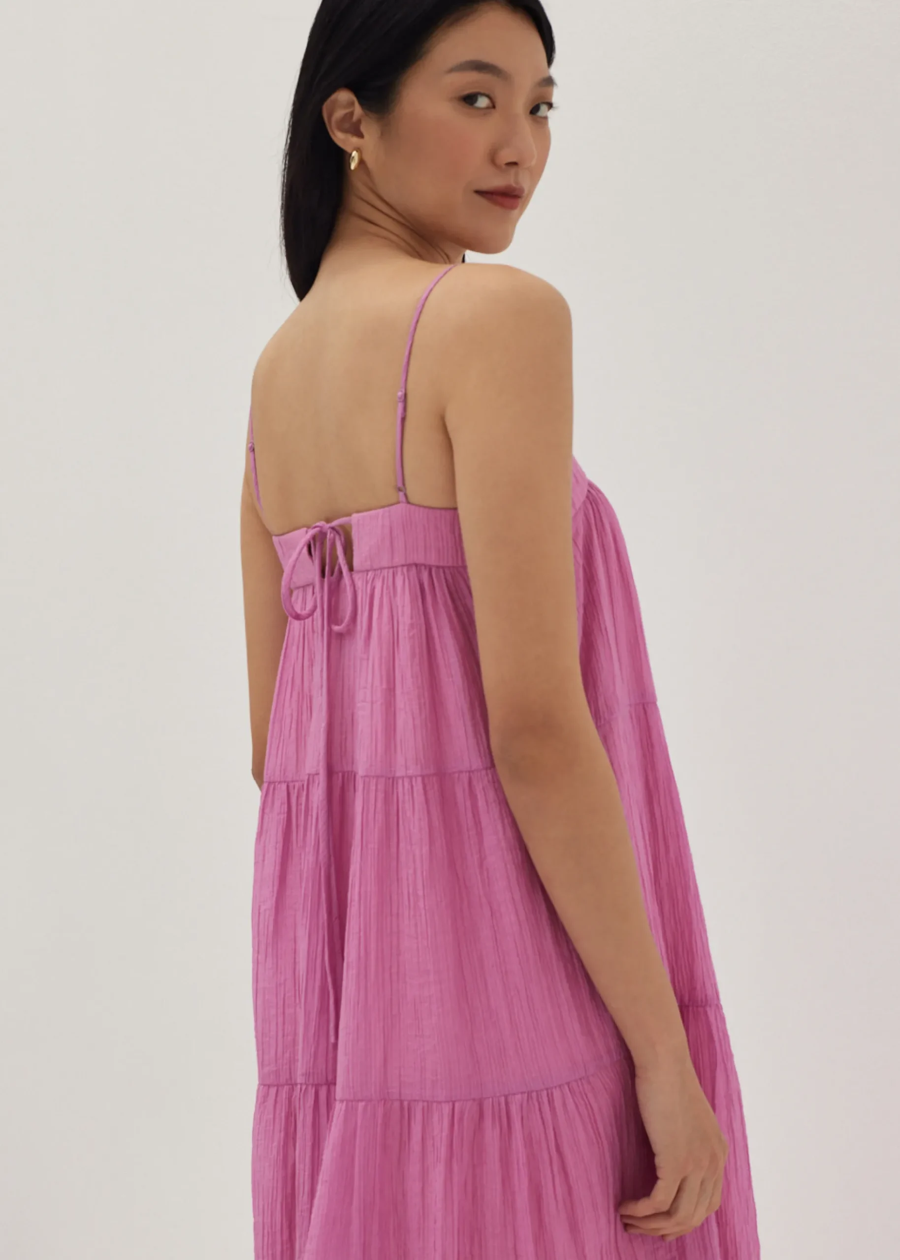 Jaimie Tiered Swing Midi Dress